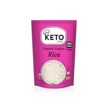 Makaron Konjac Rice 270 g Keto Chef Żywność naturalna, Bez cukru, Bez glutenu, Bez laktozy, Półprodukty, przetwory, Maka